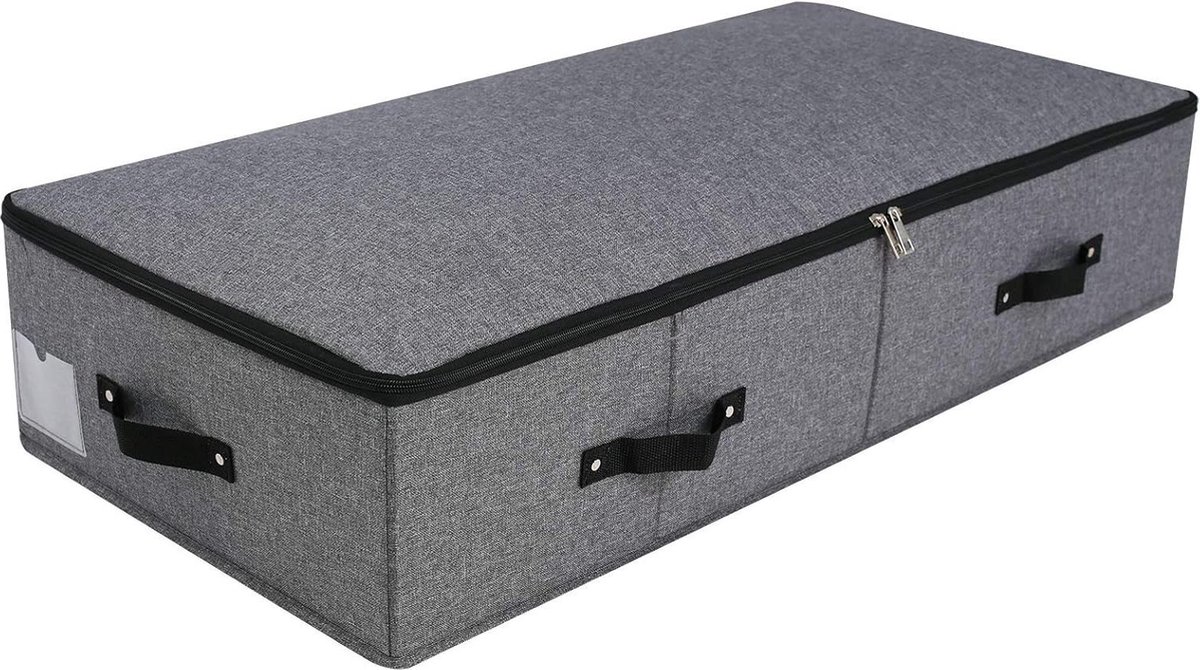 Ondergrondse opslagbox met Zip Lid - Grote Stevige Sturdy Plastic Board - Zwart Grijs