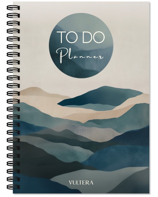 Foto: To do planner dagplanner to do lijst to do list daily planner notitieboek blue dawn