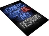 Game kamer mat Computer PRO | Games | Tapijt | Respawn | Leuke tekst | Decoratie spel lounge