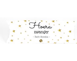 Cadeau doosje met bad bruis ballen – Hoera zwanger