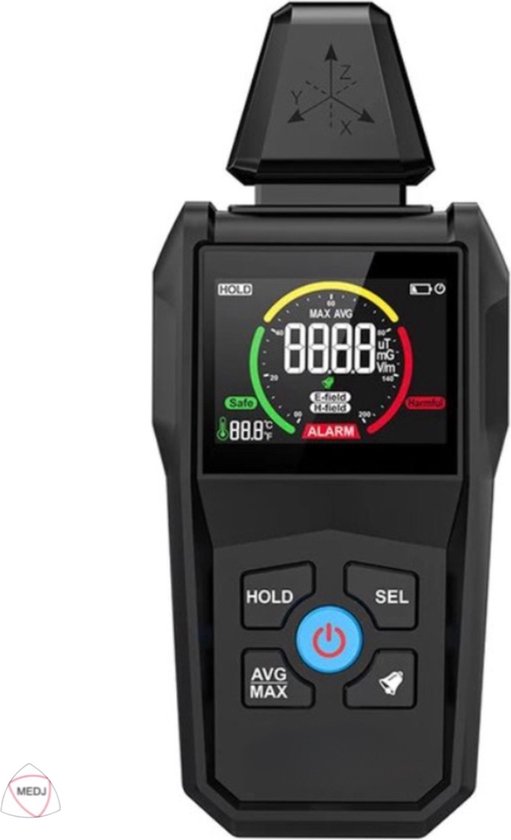 Foto: Medj stralingsmeter stralingsdetector k2 meter geigerteller emf meter stralingsmeter