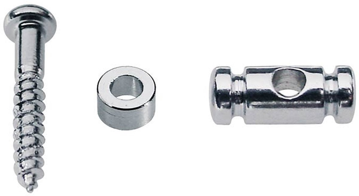 Boston SH-8-C Snarenhouder - Cilinder Model, Chroom, Inclusief Spacer en Schroef