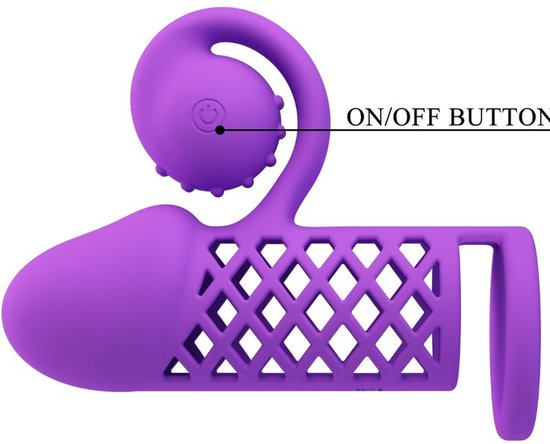 ROMANTIEK - HARDEN PAARSE PENIS VERLENGDE SLEEVE | VIBRATRING PENIS SLEEVE | SEX TOYS VOOR MANNEN | SEKSSPEELTJES VOOR MANNEN | SEX TOYS VOOR KOPPELS | SEKSSPEELTJES VOOR KOPPELS | PENIS SLEEVE