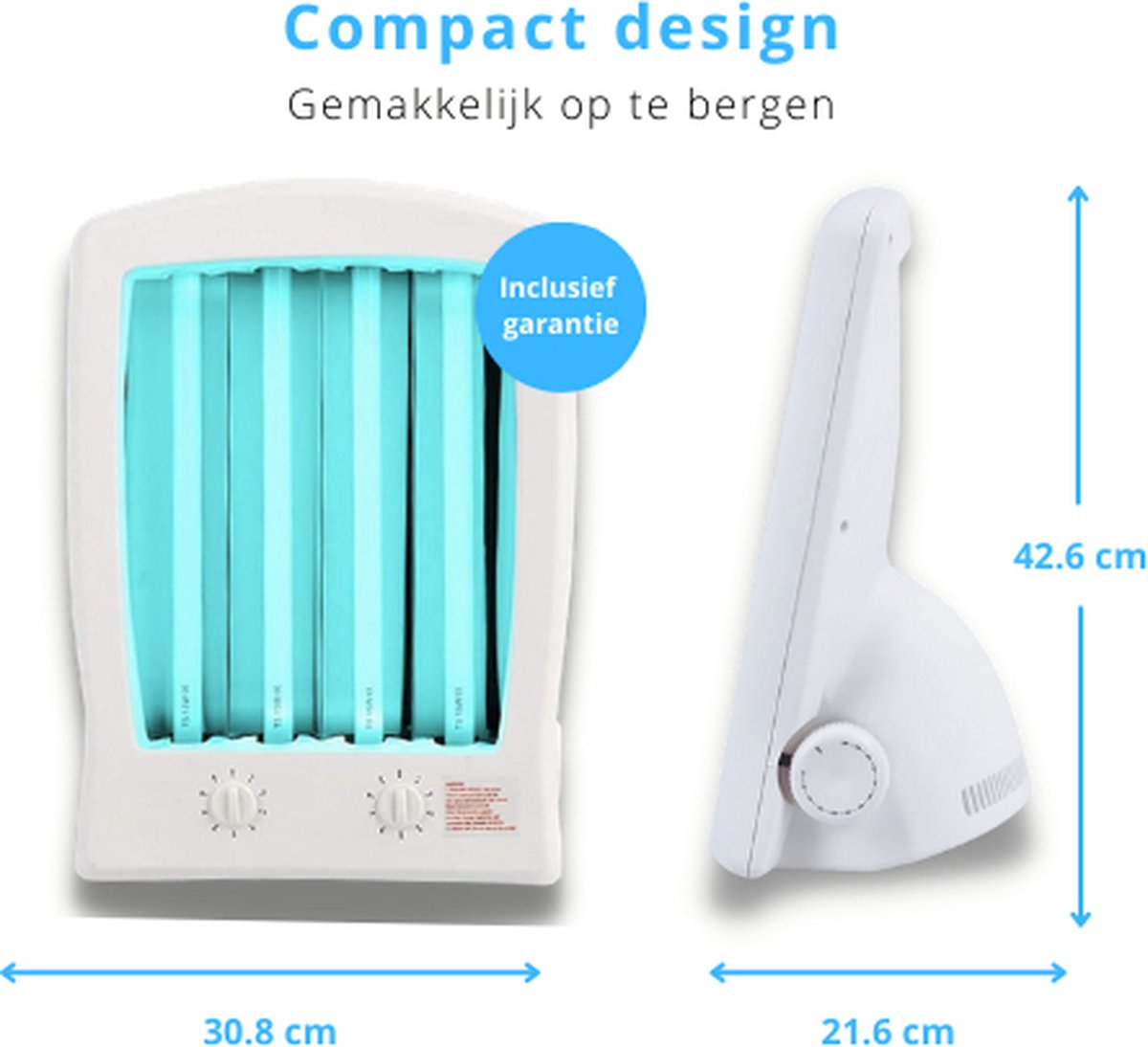 Livista - Gezichtsbruiner - Inclusief garantie! - Zonnebank - UV Lamp - Geschikt voor thuis gebruik - Inclusief beschermende bril - Verschillende standen - Zonnelamp - Zonnebruiner - Supper Tanning – foto 4