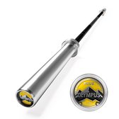 ZEUZ Olympische Halterstang 15kg – 200cm Barbell Stang - Olympus Editie