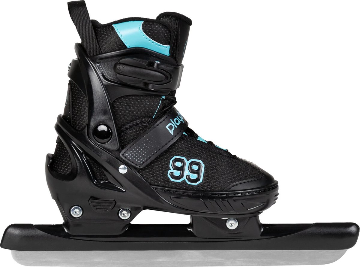 Playlife Glacier Tt Schaatsen Junior Verstelbaar Zwart/blauw Maat 33-36