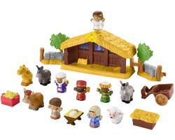 foto van Fisher-Price Little People Kerststal - Speelfigurenset