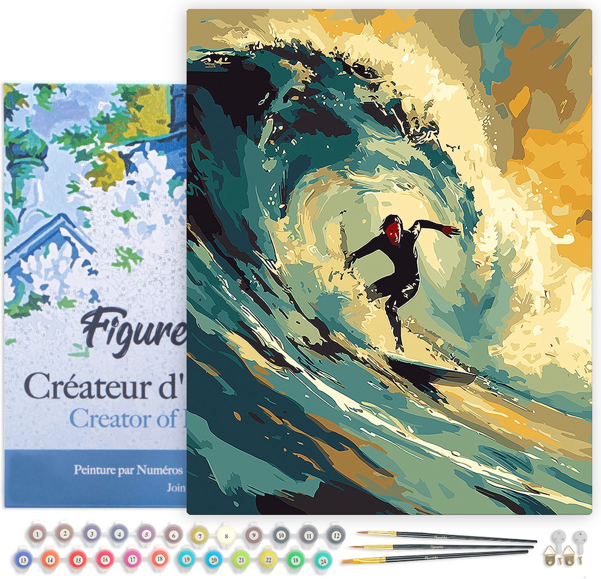 Loisir Créatif Détente Peinture Par Numéros Figured'Art - Arche Vers La Mer, Toile 40x50cm Avec Cadre | Kit DIY Loisir Créatif Adulte Décoration Intérieure Loisir Créatif Détente Peinture Par Numéros Figured'Art - Arche Vers La Mer, Toile 40x50cm Avec Cadre | Kit DIY Loisir Créatif Adulte Décoration Intérieure