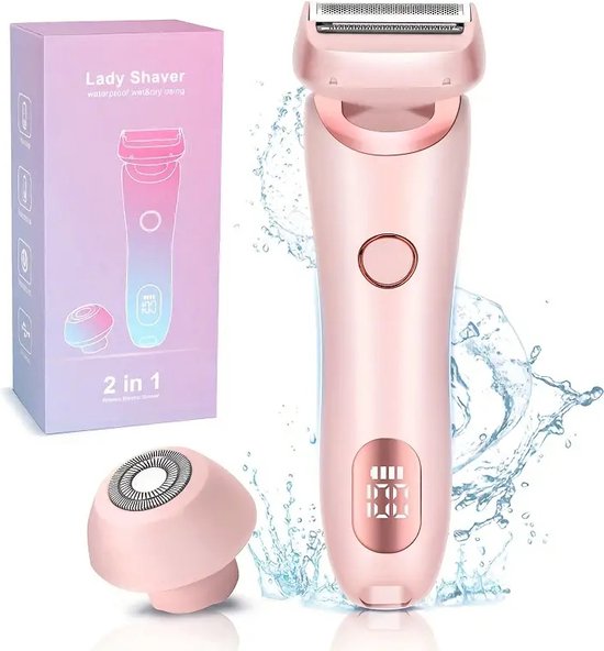 Waterdichte Elektrische- 2 in 1 Scheerapparaat Vrouwen -nat/droog - epilator en trimmer voor intieme zones - Waterdichte - €29,95