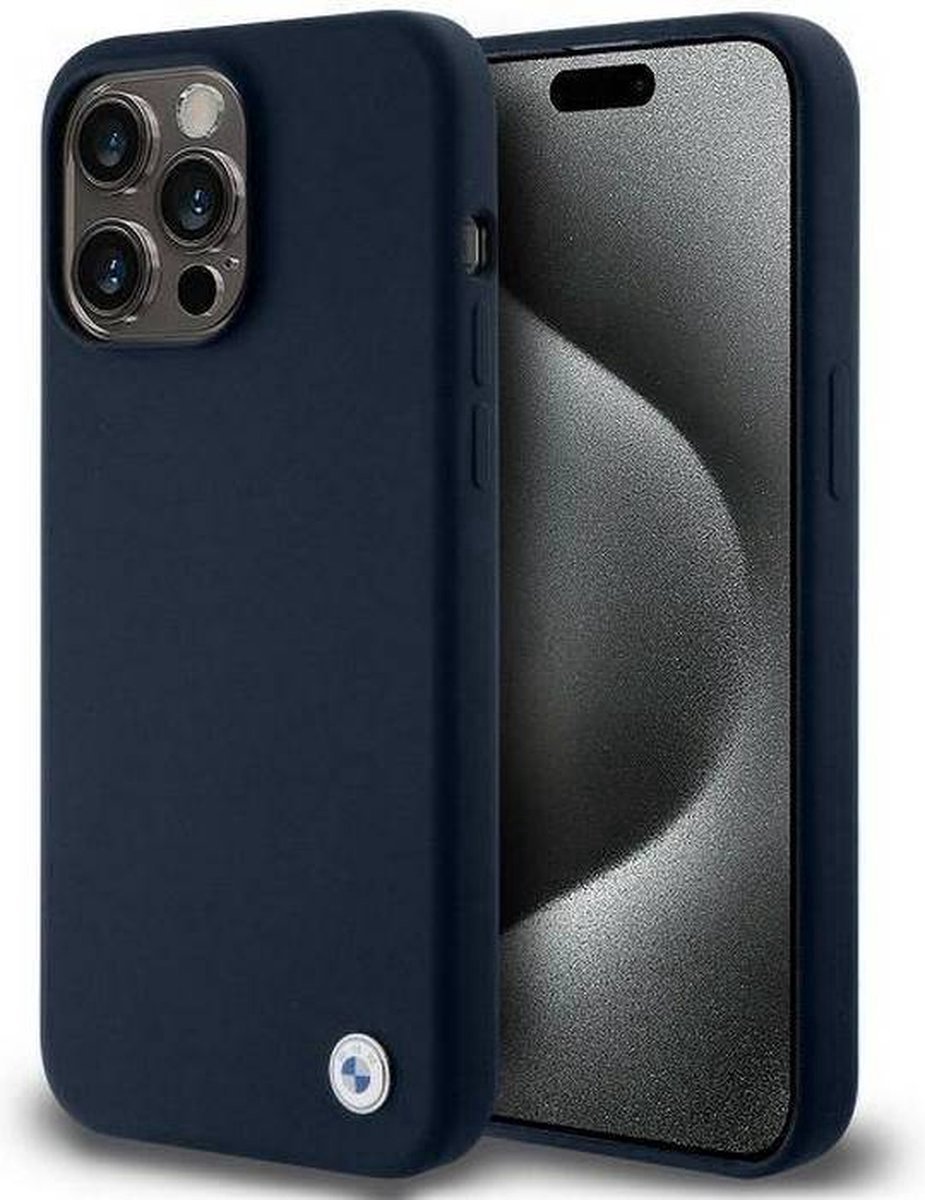 BMW Silicone Back Case - Geschikt voor Apple iPhone 15 Pro (6.1") - Blauw