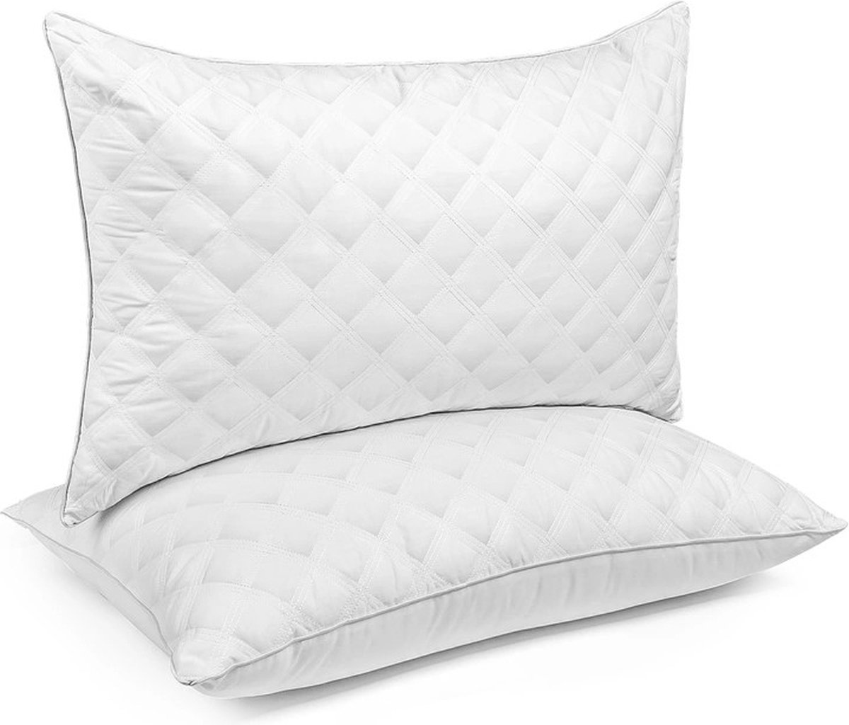 Sormag hoofdkussen set van 2 stuks – 40 x 80 cm - hypoallergeen kussen voor zij, buik- en rugslapers - Verkoelend - Admend – Luxe hotelkwaliteit - Zacht ondersteunend kussen Wit
