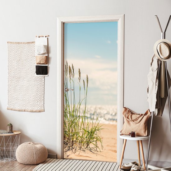 Sticker de porte Brins d'herbe dans les dunes - 80x205 cm - Poster de porte