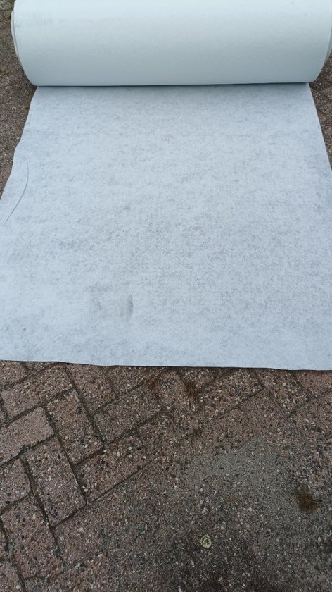 Duurzaam Non-woven Anti Worteldoek - Gronddoek - Geotextiel Drukverdeeldoek - Drainagevlies Geovlies - Tuinvlies - Waterdoorlatend - 8 x 1.50 mtr - 120gr p/m² - Wit -Hoge Kwaliteit - Bescherm uw Tuin tegen Onkruid