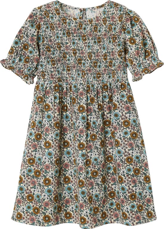 Vertbaudet Meisjesjurk met smokwerk bol