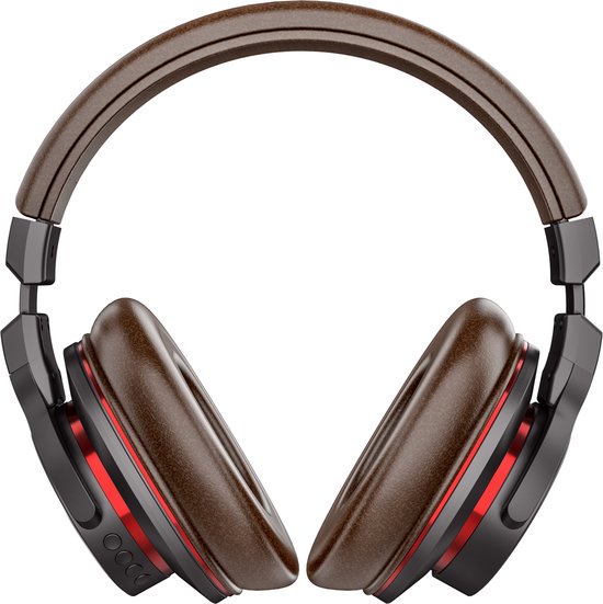 Koptelefoon Bluetooth Bruin 237 - Draadloze koptelefoon - Hoofdtelefoon - Draadloze Headset met Microfoon - Met Draad - Koptelefoons - Headphones