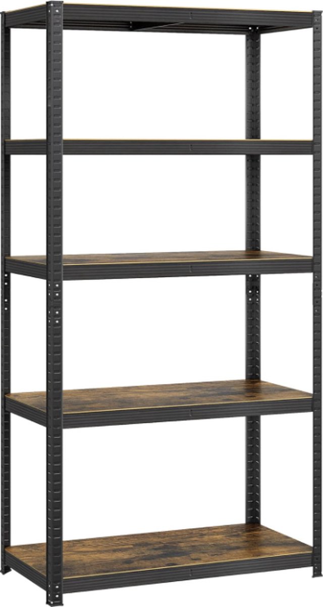 MIRA Home - Opbergkast - boekenkast - Bruin - metaal - 50x100x200