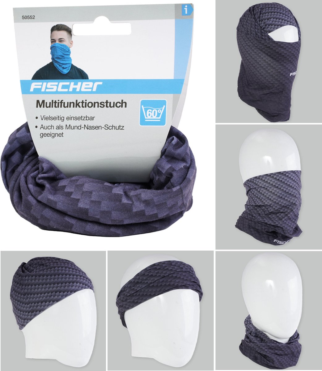 Fischer multifunctionele microvezeldoek, antracietgrijs/koolstofkleur