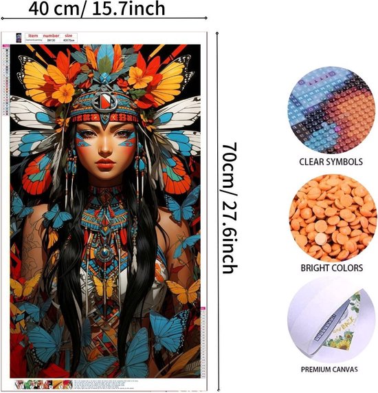 Kit de peinture Diamant 1+1 / Kit d'autocollants Diamant DIY pour Enfants / Peinture Diamant / Motif Enfants My Little Pony-Fleur Fairy Moza‹ek Picture