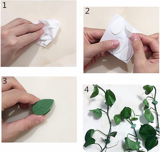 COM-FOUR® 60x plantenklemmen - klimhulpmiddelen voor het vastzetten van