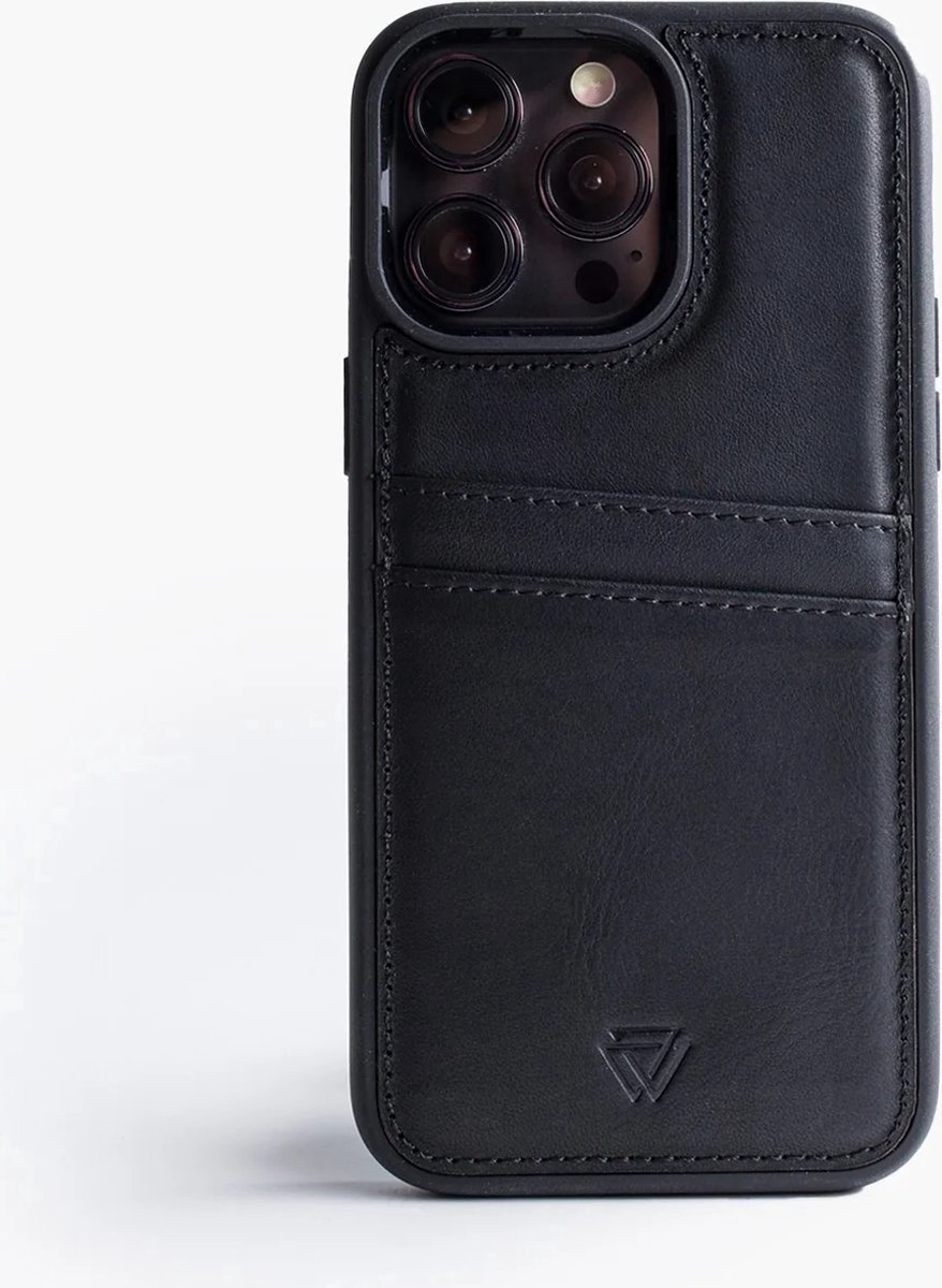 Wachikopa leather Back Cover C.C. Case for iPhone 12 Pro Max Black