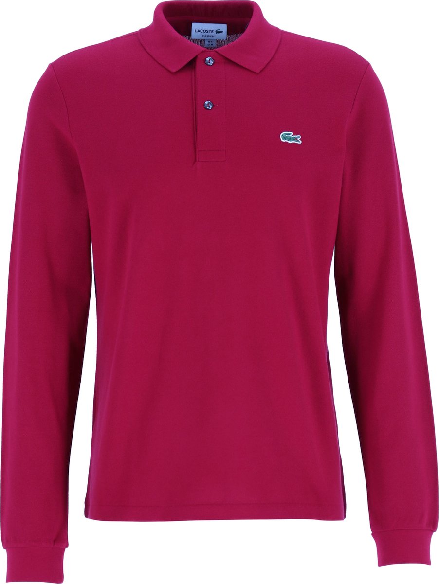 Lacoste Classic Fit polo lange mouw Rood