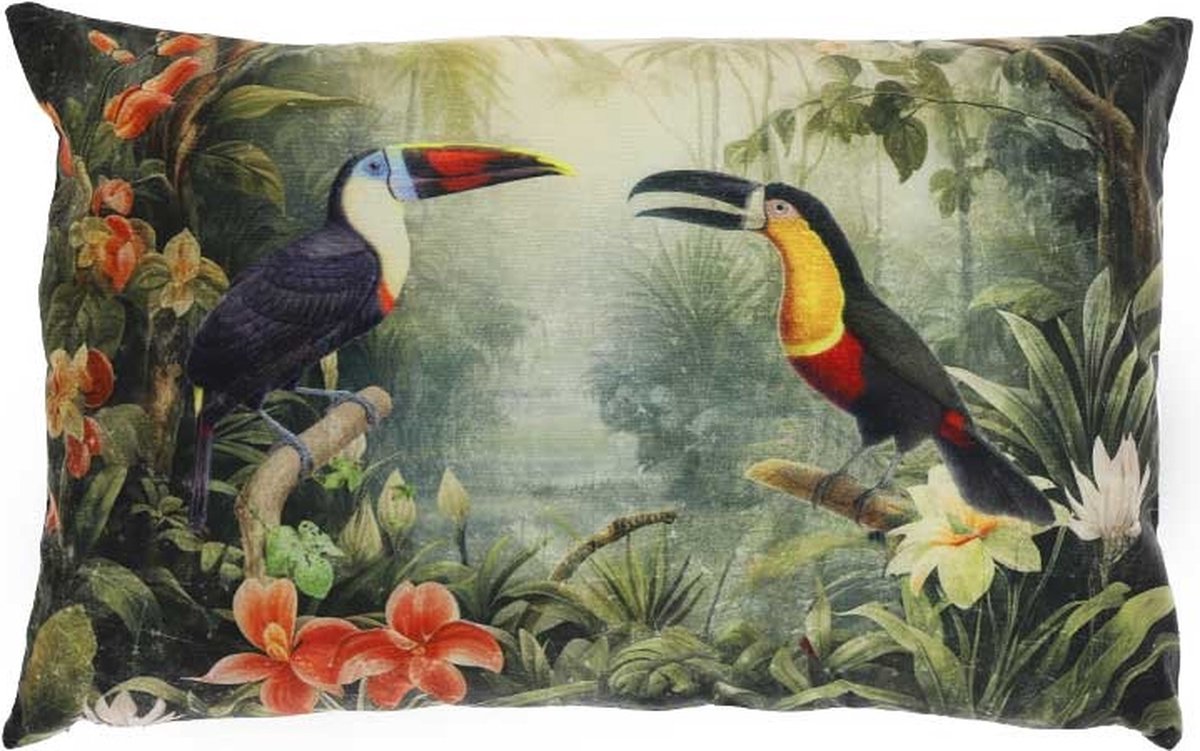 Unique Living - Sierkussen Winter tropical Dessin 2 -40x60cm