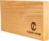 Navaris 6x rookhout voor barbecue - Set van 6 houten rookplanken - 35x14 cm - Van cederhout