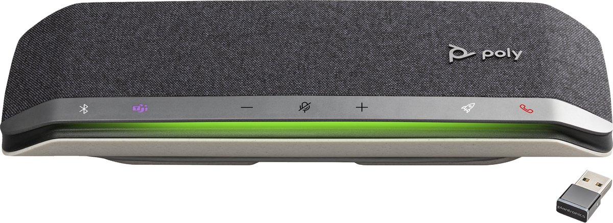 Poly Sync 40+ voor Microsoft Teams gecertificeerde USB-A USB-C speakerphone +BT700 USB-A adapter