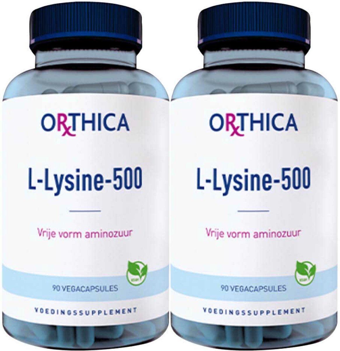 Orthica L-Lysine-500 - 2 x 90 capsules - Voordeelverpakking