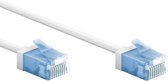 Bol.com UTP CAT6A Slimline 10 Gigabit Netwerkkabel - CU - Ultraflex - 1 meter - Wit aanbieding