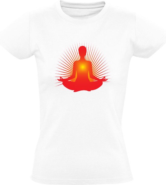 Yoga Dames T-shirt - balans - energie - kracht - lichaam
