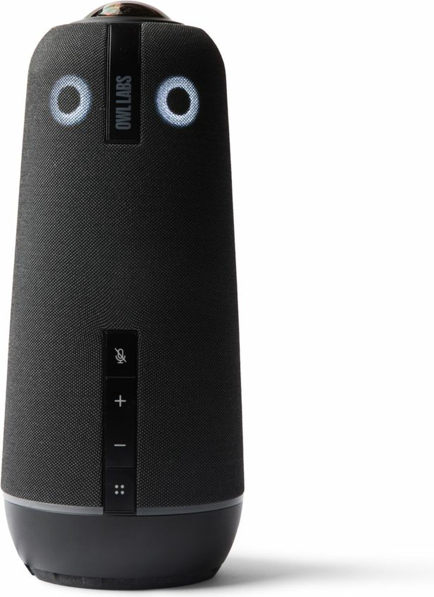 Owl Labs Meeting Owl 4+ - 360°, 4K slimme camera, microfoon en luidspreker (automatische luidsprekerfocus, smart zooming en noise equalizing)