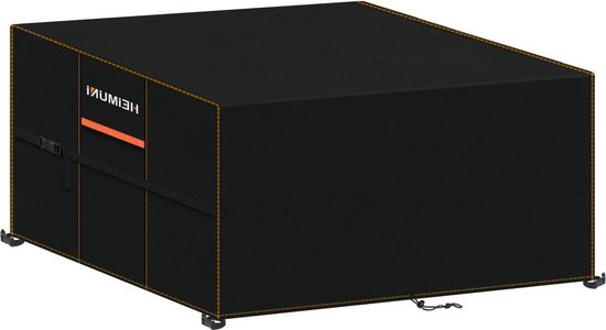 Tuinmeubelhoes Waterdicht - 300x220x82 cm (LxBxH) Zwart 420D Zware Oxford-stof Grote Patio Meubelhoes Patio Bankhoes voor Outdoor Winddicht, Anti-UV, Kubische Tuinmeubelhoes