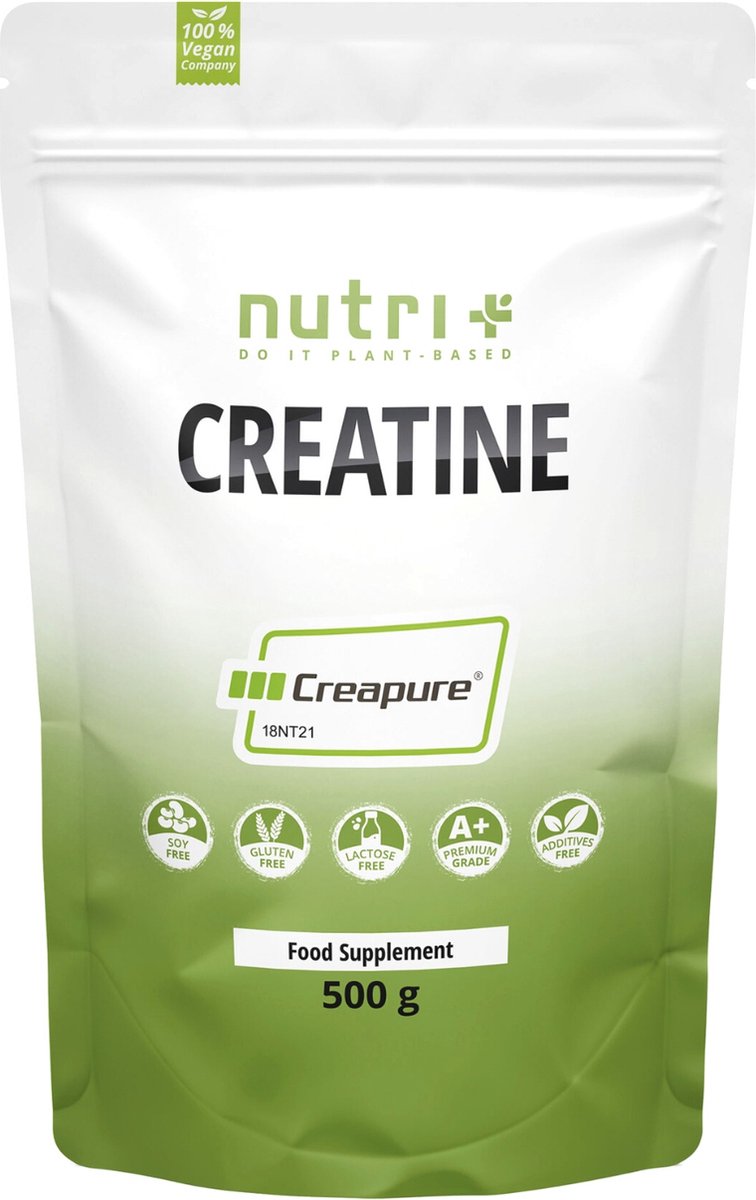 Goedkoopste nutri Creatine Creapure 500 g - Creatine Monohydraat Poeder - 100 Puur - Ultrafijn Neutraal Hoogste Dosering - Veganistisch - Topkwaliteit uit Duitsland voor bodybuilding