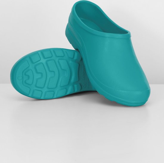 Ladeheid Unisex Clogs Tuinklompen - Tuinschoenen - Lichte - Dames - Heren - Turkoois 6706 - 36 - LA-DW-Xclap