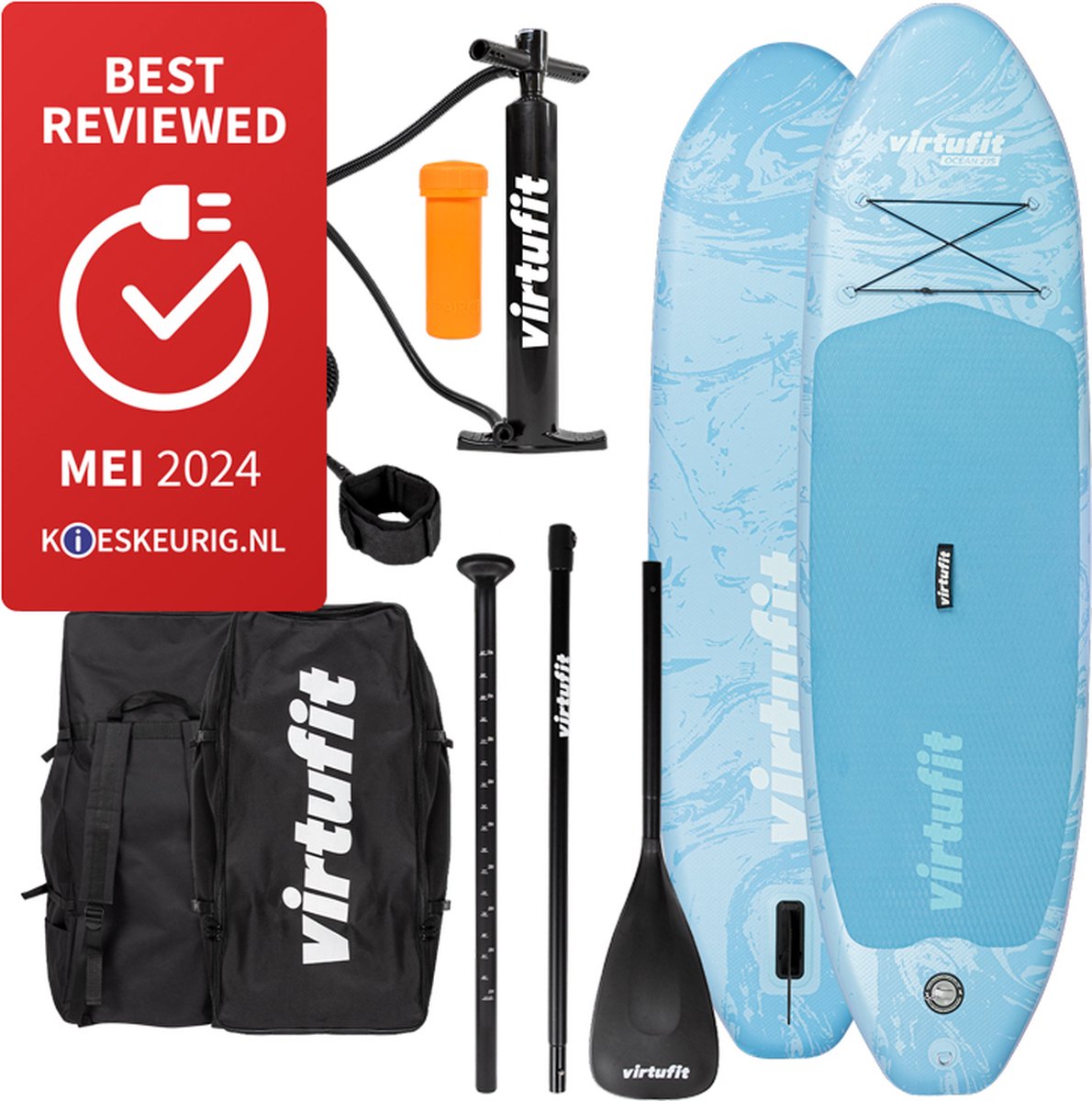 Planche SUP Gonflable VirtuFit 305 Cm – Avec Siège Kayak – Stable Jusqu’à 180 Kg – Idéale Débutants - 10