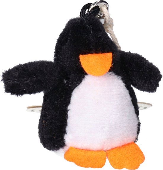 Foto: Pluche pinguin knuffel sleutelhanger 6 cm speelgoed dieren sleutelhangers