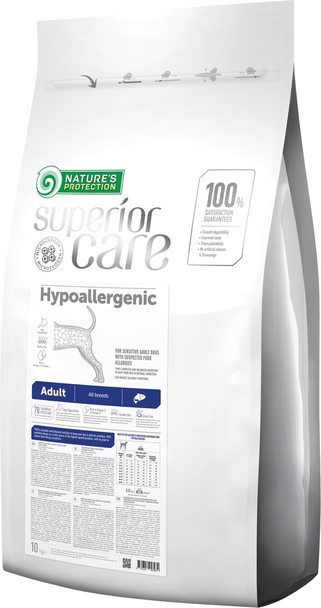 Nature's Protection Nature's Protection Hypoallergeen Serie - Honden Droogvoer - Zalm - 10kg