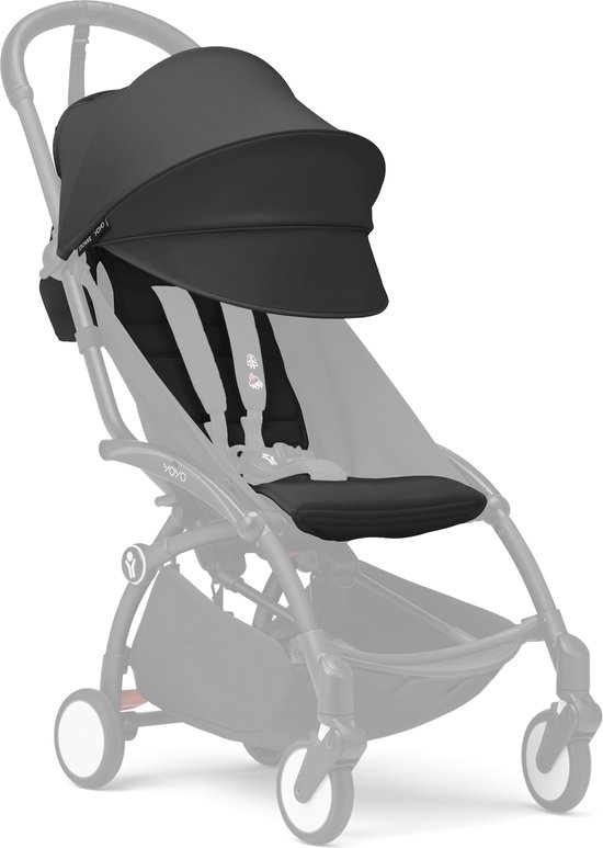 Stokke YOYO 6+ Color Pack, Zwart - Textiel: zitkussen, - Stokke - €70,00
