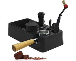 Multifunctioneel Koffiestamper Station met Koffie-Klopbox - Geschikt voor 51-58mm Koffie-Stamper - Koffiedistributeur - Espresso-Aanstampstation