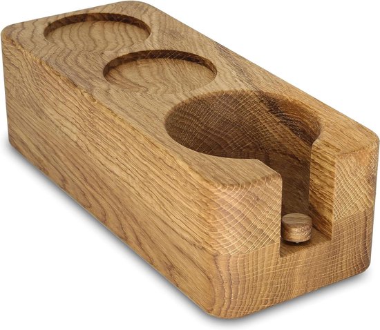 Espresso Tamper Station - Houten Portafilter Houder - Perfecte Druk Espresso Tamper Station - Houten Portafilter Houder - Perfecte Druk