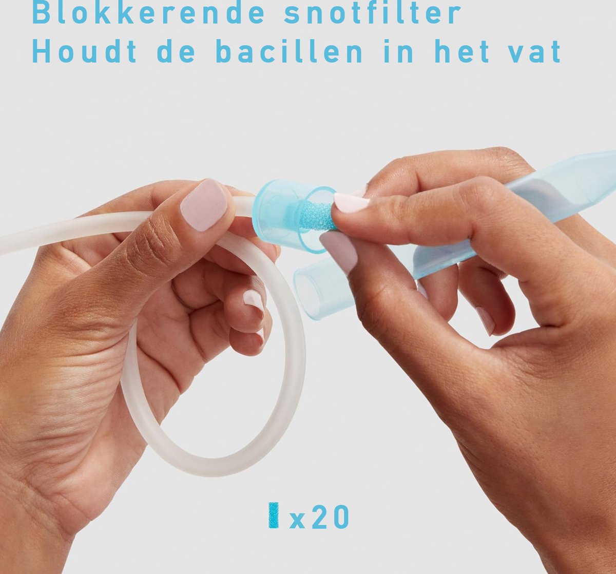Groene Berg Baby Neus Reinigingsset - Neusreiniger Baby - Neuszuiger Baby - Neusspoeler Baby - 20 filters — cadeau in Cadeau-ideeën - foto 3