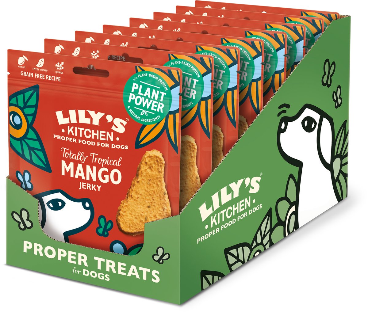 Lily's Kitchen - Hondensnacks - Totally Tropical Mango Jerky - 8 x 70 g