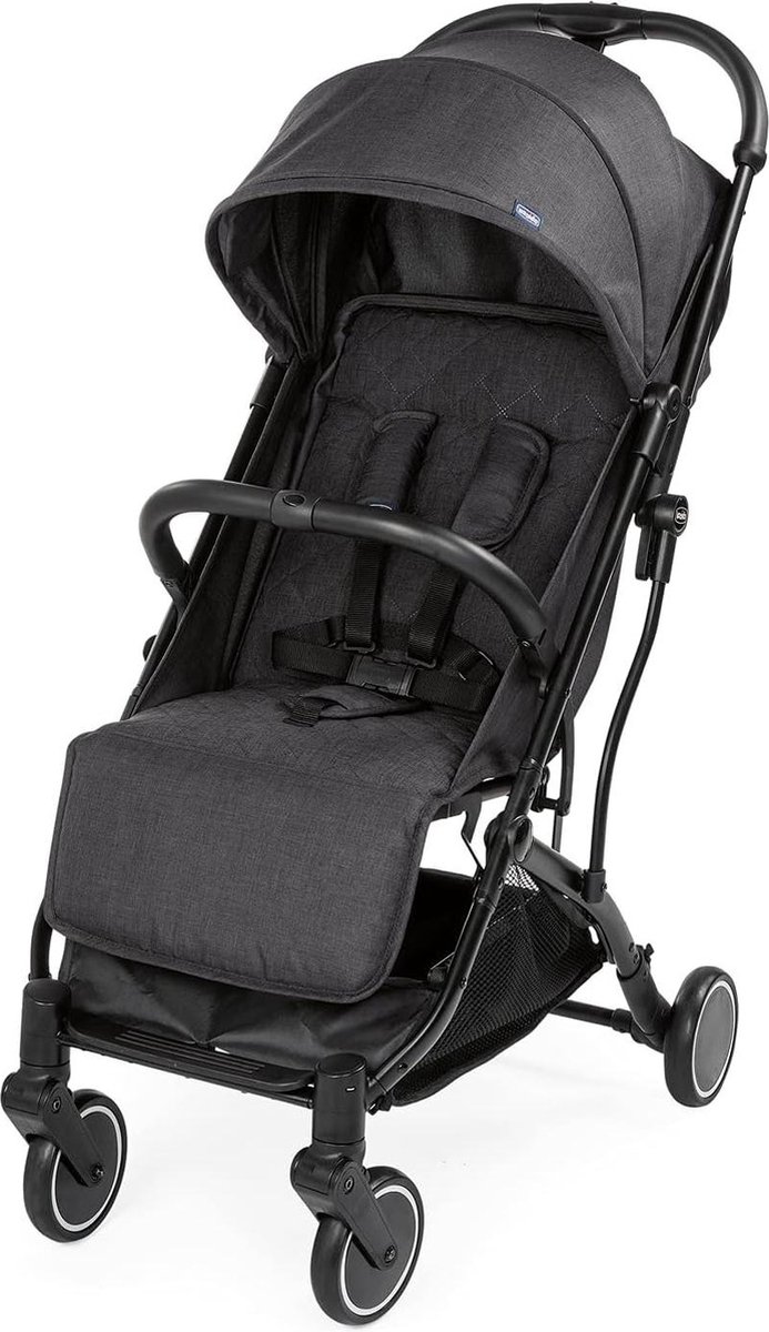 Opvouwbare Buggy met Trolley-functie - Compact - Verstelbare Rugleuning - Vanaf Geboorte - 15 kg - Stone Buggy inklapbaar vliegtuig