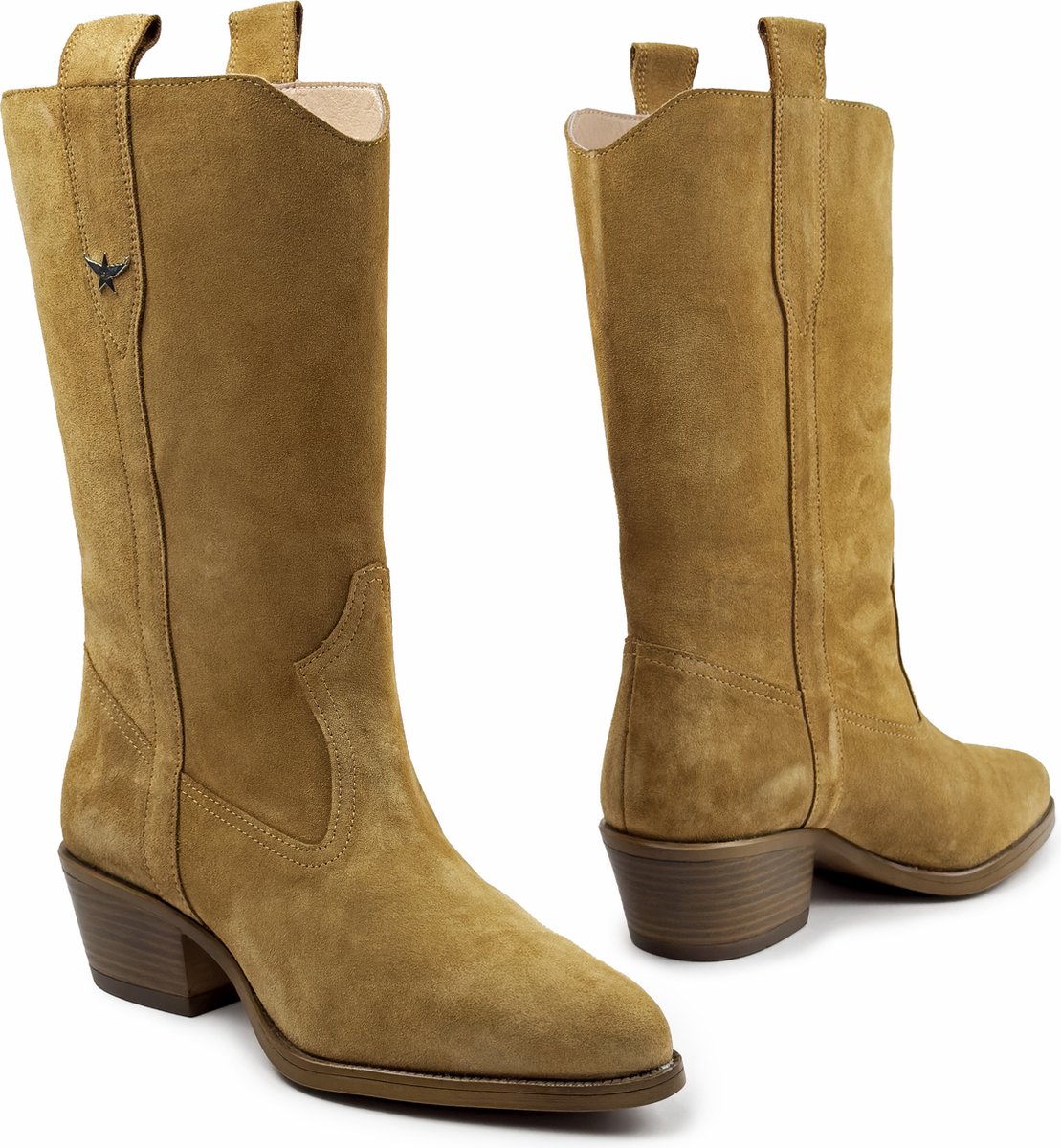 Asadlie Lowa Camel Leren Cowboylaarzen Maat 38