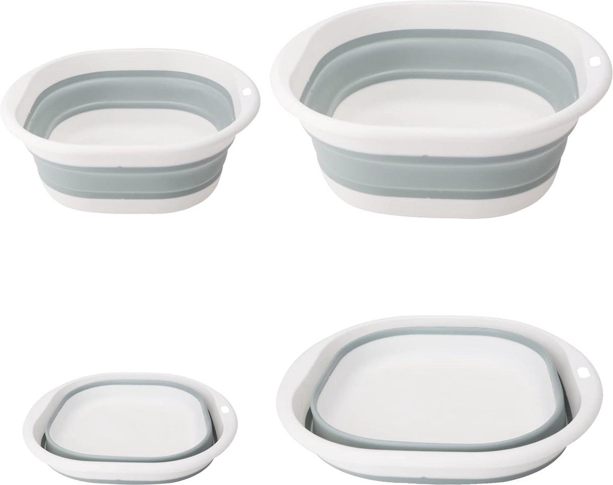 Goedkoopste Opvouwbare afwasteil 2 stuks wandelen reizen - blauw Opvouwbare afwasteil