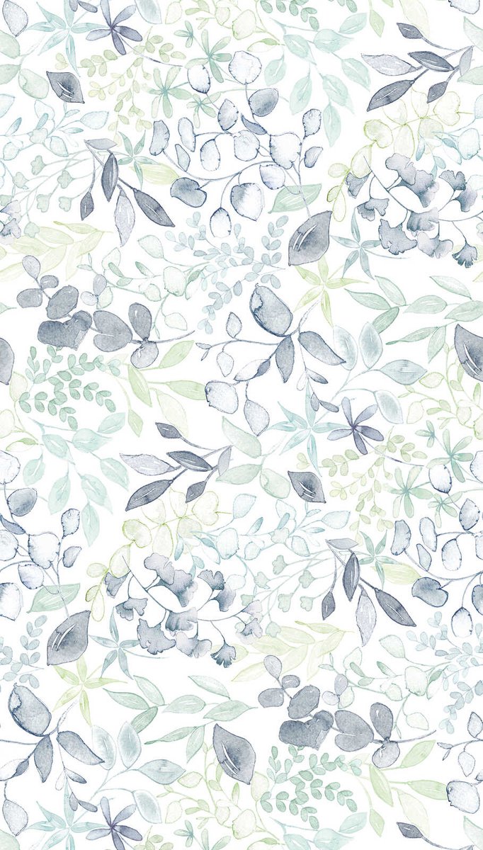 AQUAREL BLOEMEN FOTOBEHANG | Herhaalbaar Patroon - 1,59 x 2,80 meter - A.S. Création Aquarell Dreams