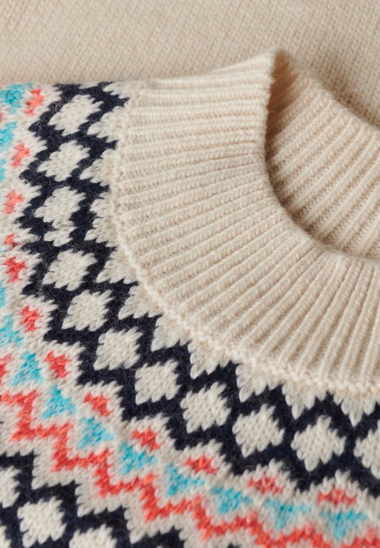 Pull Femme Superdry FAIRISLE BRANDED JUMPER - Taille S