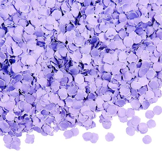 Foto: 100 gram confetti lila rond papier feest party feestje verjaardag decoratie