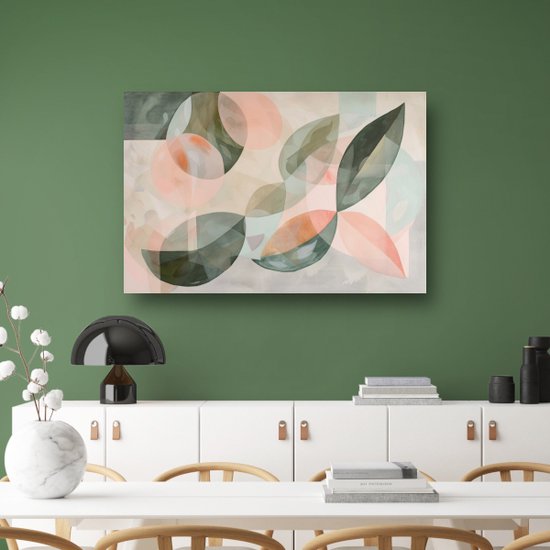 Abstracte kunst glas schilderijen - Minimalistisch glasschilderij - Schilderij Woonkamer - Klassiek schilderijen - Schilderijen plexiglas - Kunst aan de muur acrylglas 105x70 cm